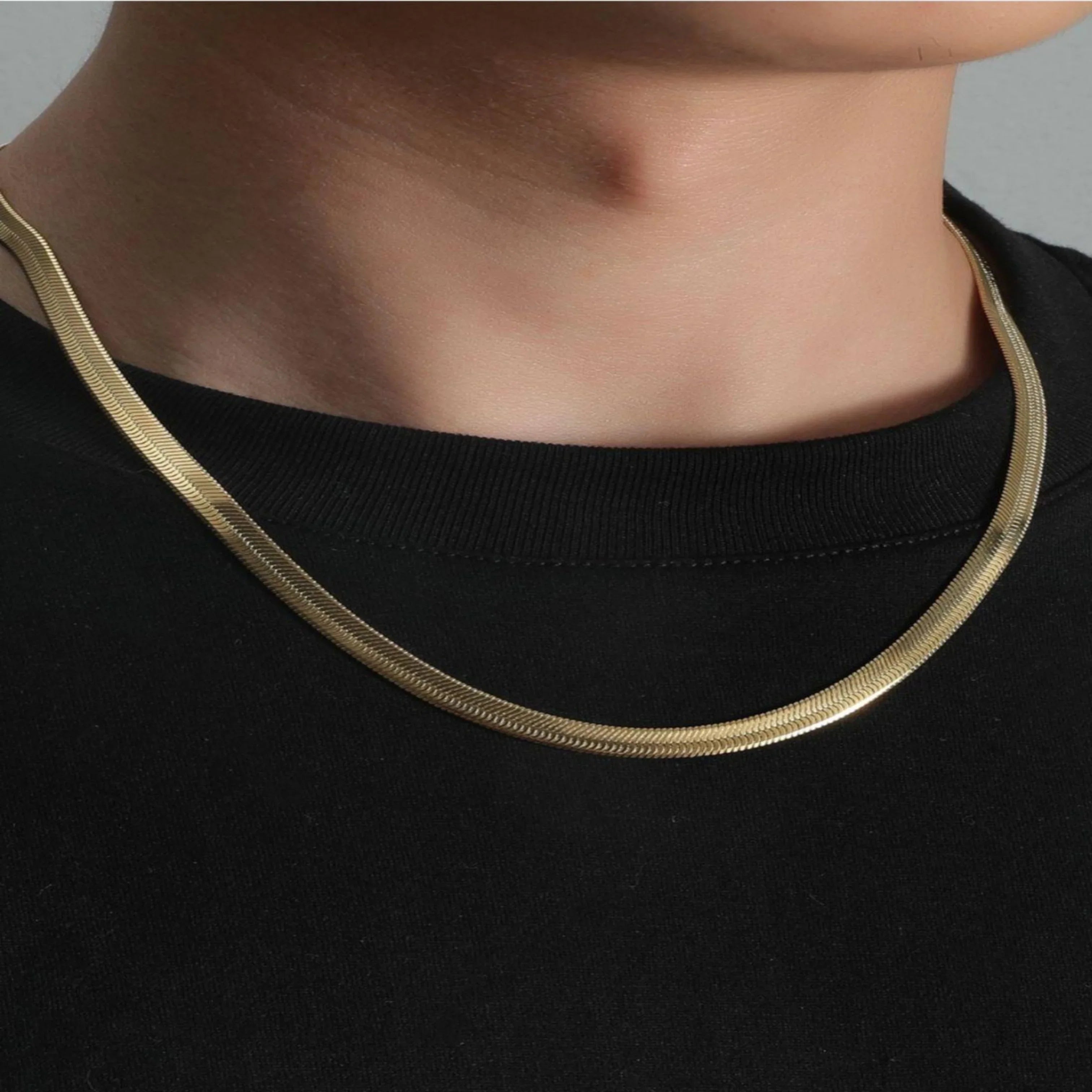 Silver Snake Chain (Gold)- Thecharmingcharms09