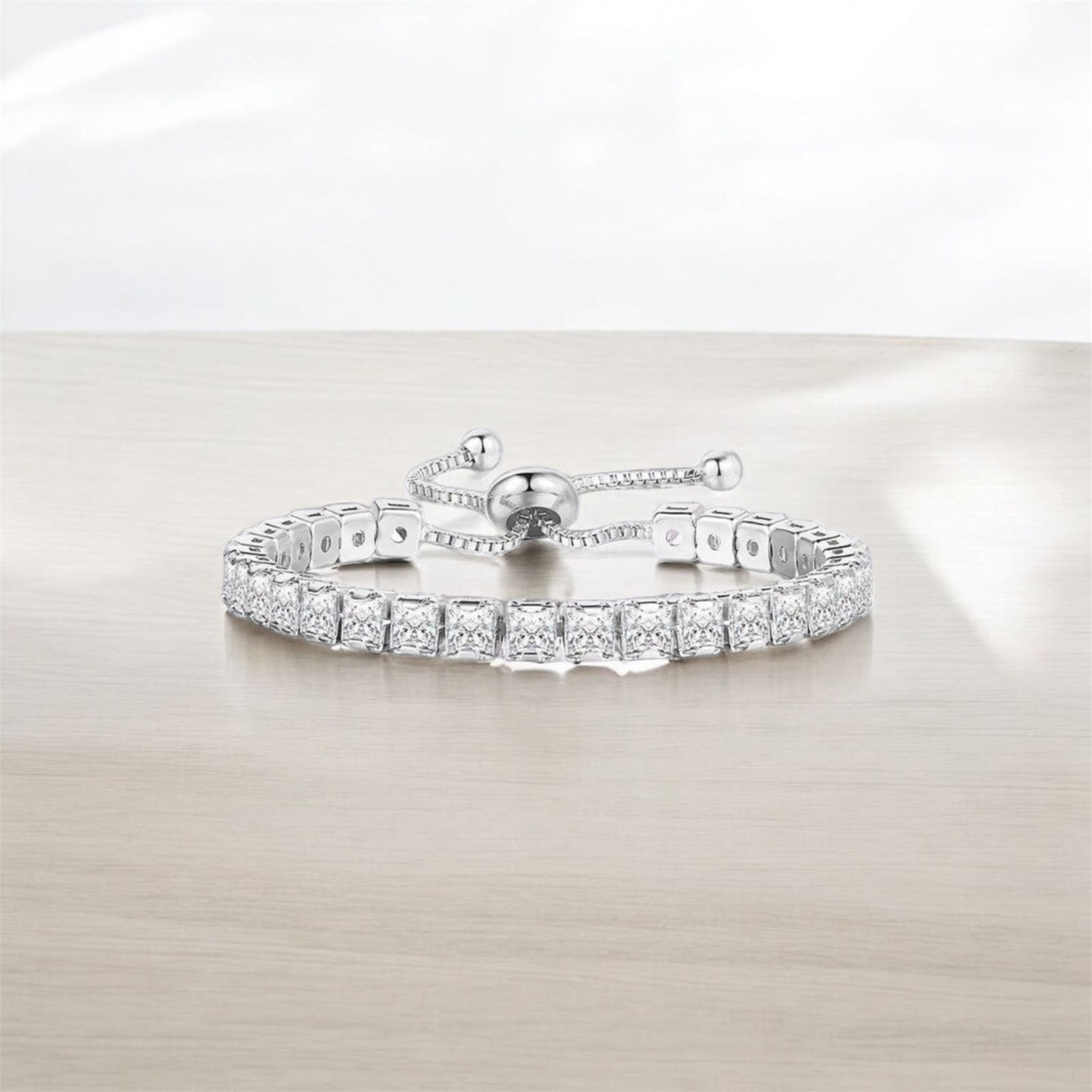 Silver Tennis bracelet - Thecharmingcharms09